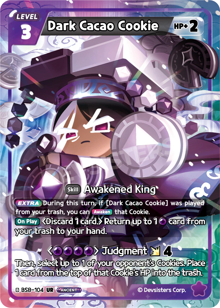 Image for Dark Cacao Cookie (BS8-104) [Land of Fire & Ruin, Realm of Apathy] - CookieRun: Braverse TCG