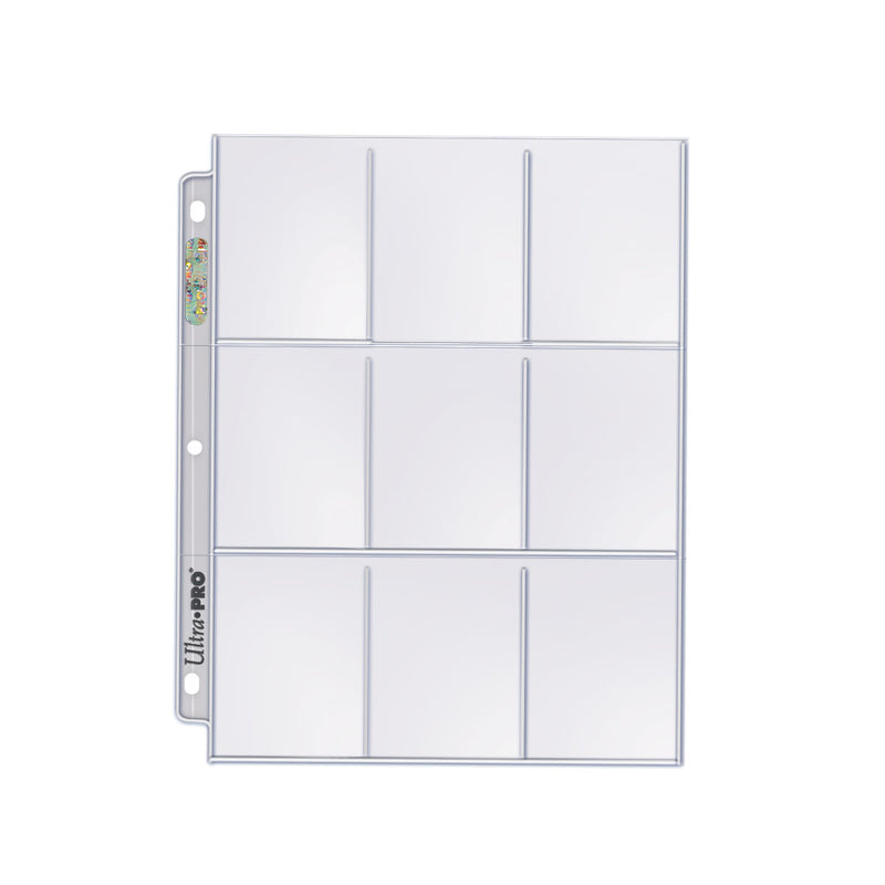 Ultra PRO: 9-Pocket Pages - Silver Series (3-Holes / 25-Pack)
