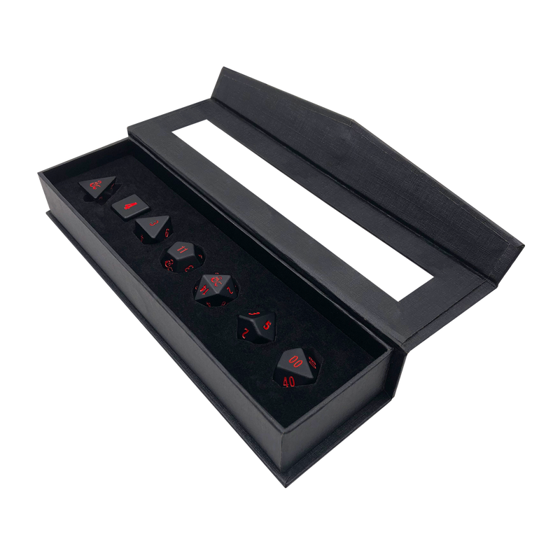 Ultra PRO: Heavy Metal Dice - 7-Dice Set (Dungeons & Dragons)