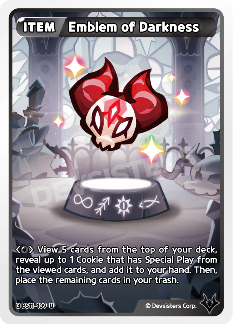 Image for Emblem of Darkness (BS11-109) [The Dark Enchantress War] - CookieRun: Braverse TCG