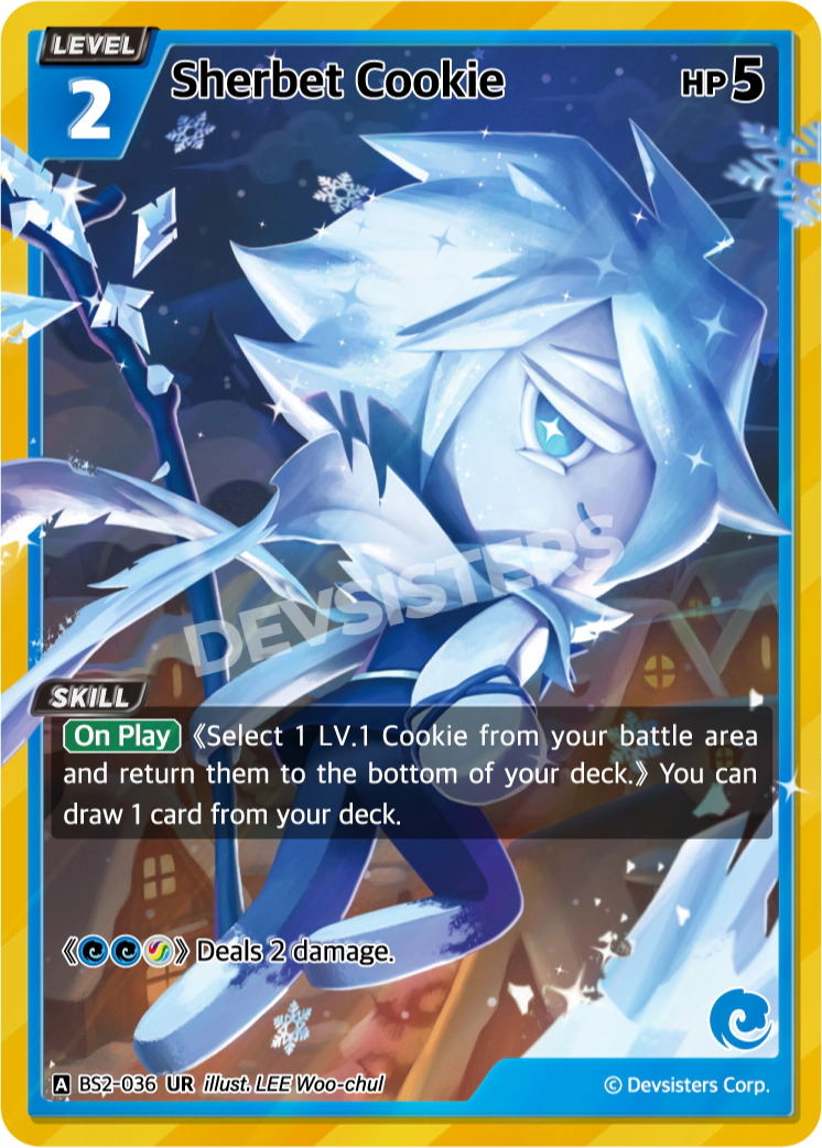 Image for Sherbet Cookie (BS2-036) [BRAVE BEGINNING] - CookieRun: Braverse TCG