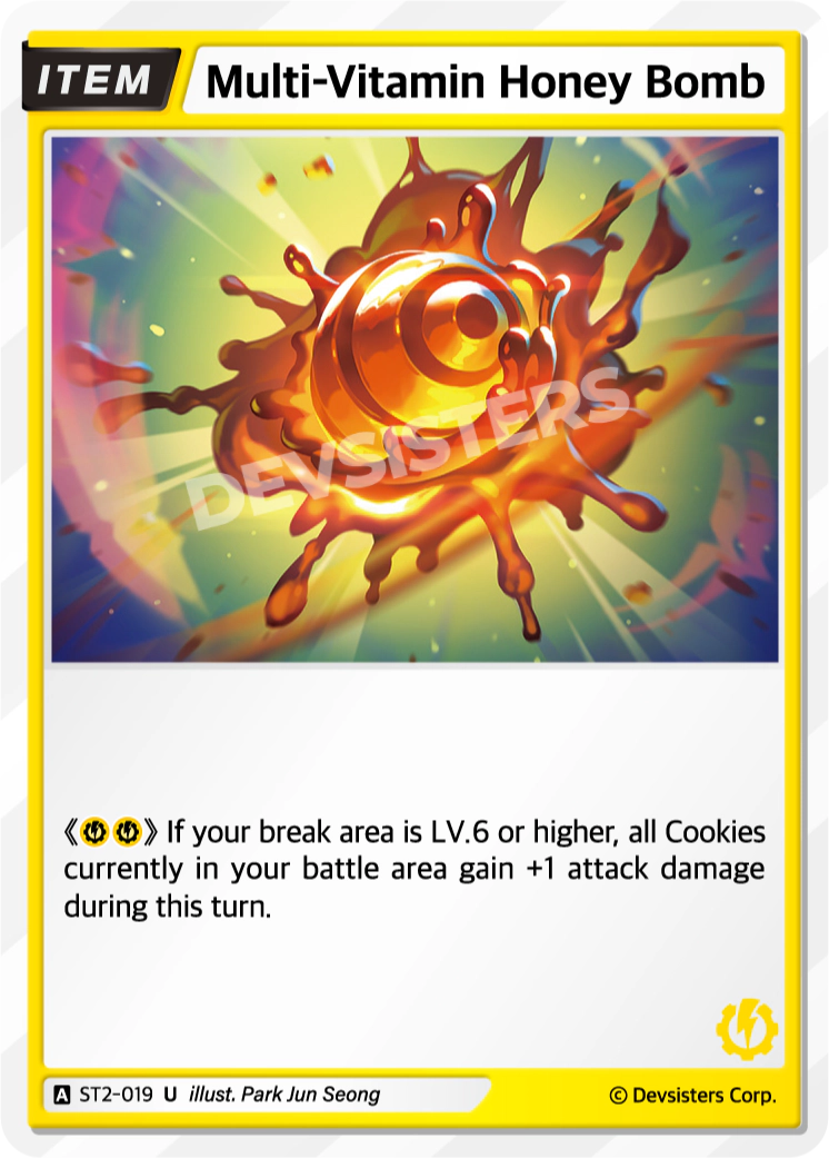 Image for Multi-Vitamin Honey Bomb (ST2-019) [Starter Deck YELLOW] - CookieRun: Braverse TCG