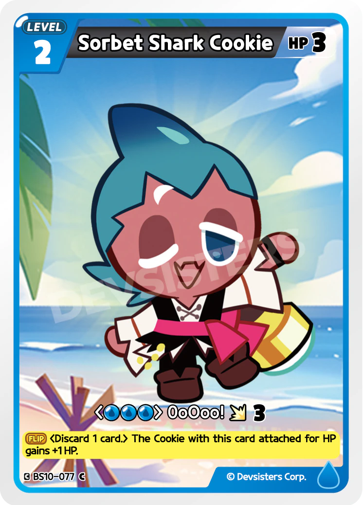 Image for Sorbet Shark Cookie (BS10-077) [Paradise of Passion & Sloth / Catacombs of Silence] - CookieRun: Braverse TCG