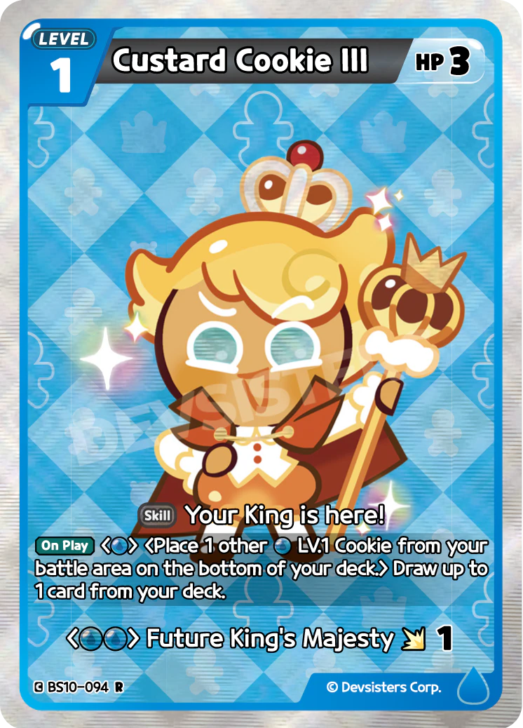 Image for Custard Cookie III (BS10-094) [Paradise of Passion & Sloth / Catacombs of Silence] - CookieRun: Braverse TCG