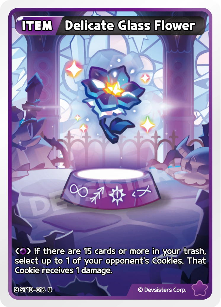 Image for Delicate Glass Flower (ST10-016) [Glorious Moonlight] - CookieRun: Braverse TCG