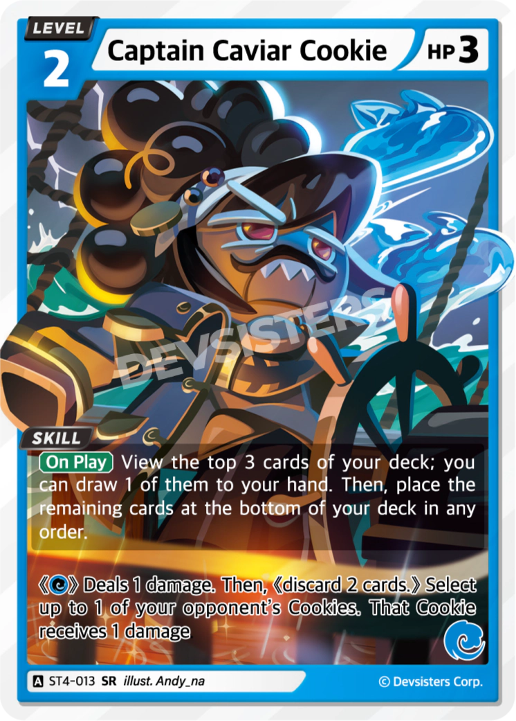 Image for Captain Caviar Cookie (ST4-013) [Starter Deck BLUE] - CookieRun: Braverse TCG