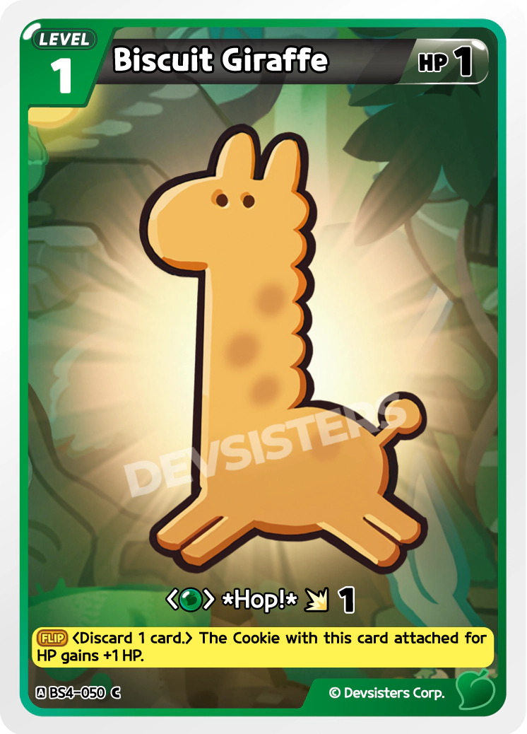Image for Biscuit Giraffe (BS4-050) [Age of Heroes and Kingdoms] - CookieRun: Braverse TCG
