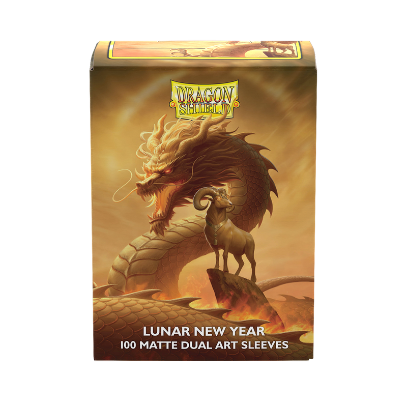 Dragon Shield: Standard 100ct Art Sleeves - Fire Goat (2027)