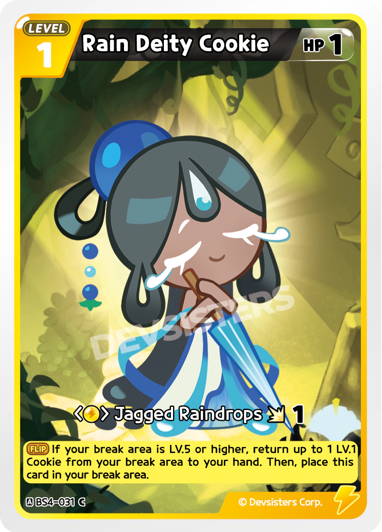 Image for Rain Deity Cookie (BS4-031) [Age of Heroes and Kingdoms] - CookieRun: Braverse TCG