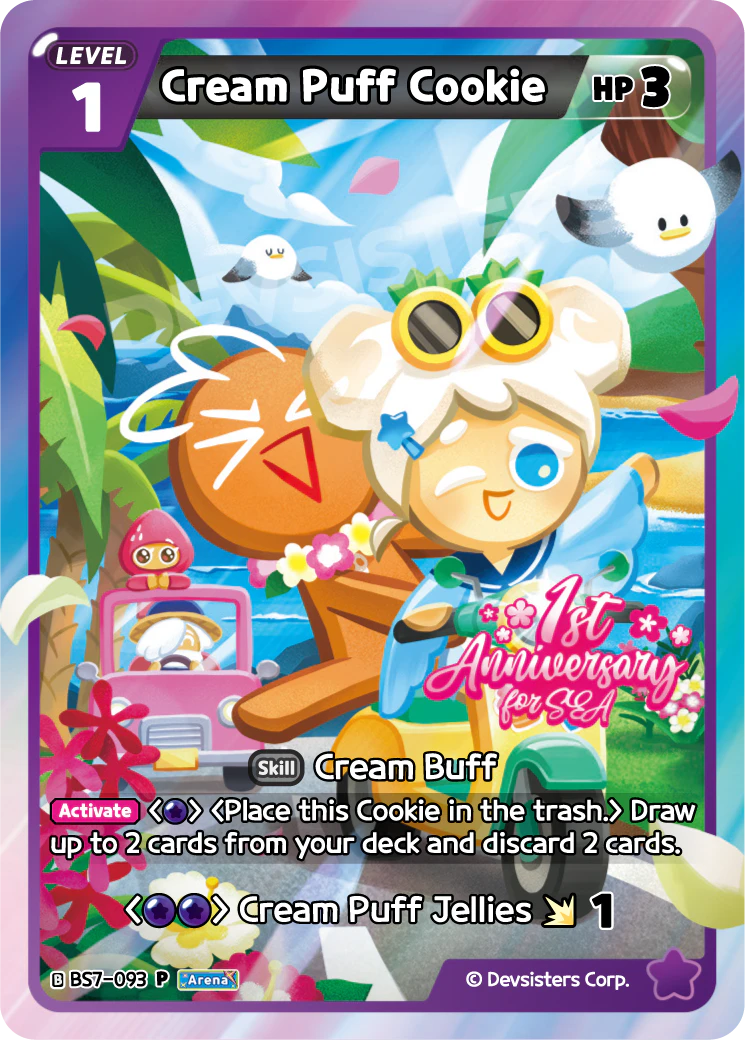 Image for Cream Puff Cookie (BS7_093) [Promotion Card] - CookieRun: Braverse TCG
