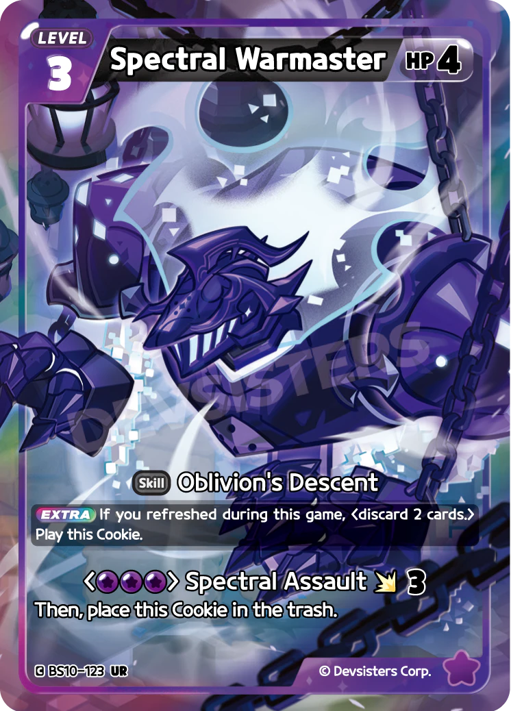 Image for Spectral Warmaster (BS10-123) [Paradise of Passion & Sloth / Catacombs of Silence] - CookieRun: Braverse TCG