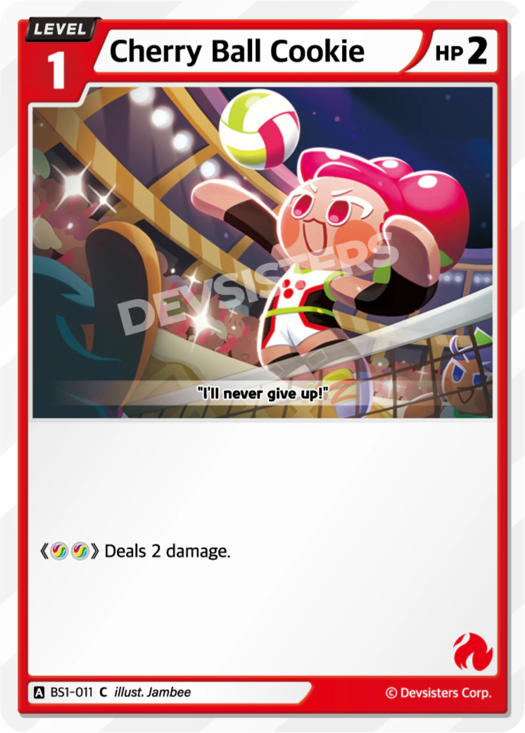 Image for Cherry Ball Cookie (BS1-011) [BRAVE BEGINNING] - CookieRun: Braverse TCG