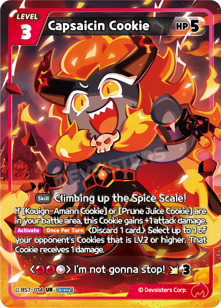 Image for Capsaicin Cookie (BS7-014) [Arena of Glory] - CookieRun: Braverse TCG