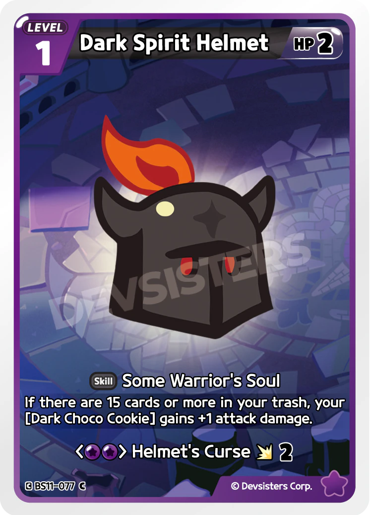 Image for Dark Spirit Helmet (BS11-077) [The Dark Enchantress War] - CookieRun: Braverse TCG