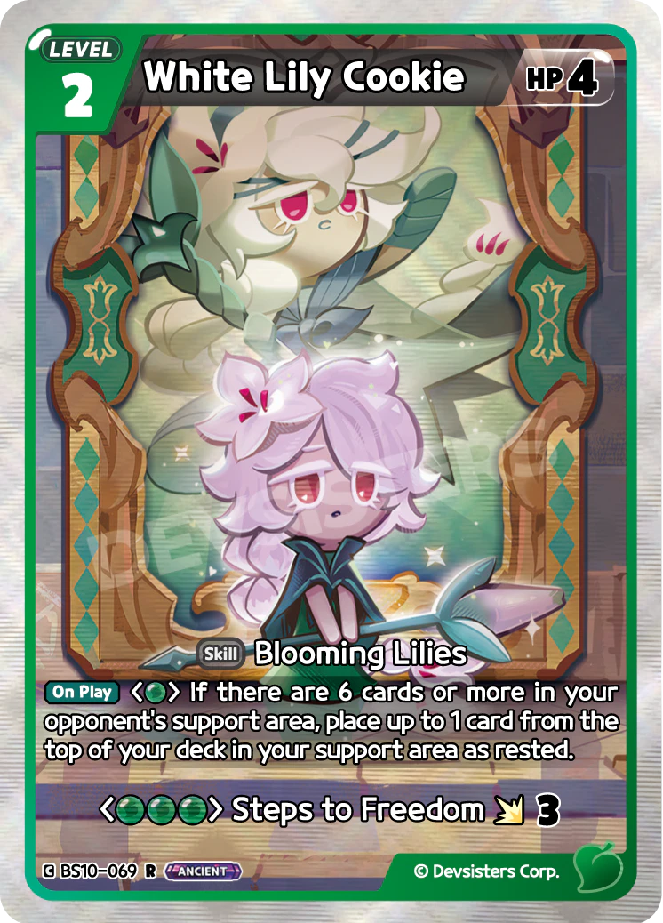 Image for White Lily Cookie (BS10-069) [Paradise of Passion & Sloth / Catacombs of Silence] - CookieRun: Braverse TCG