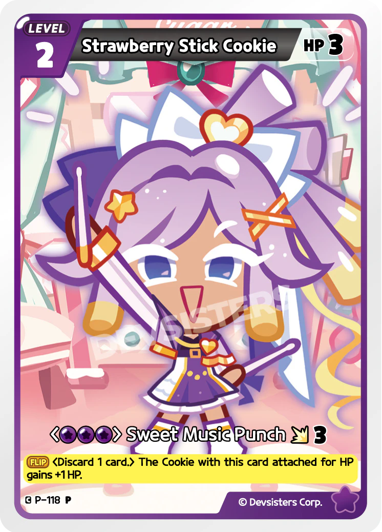 Image for Strawberry Stick Cookie (P-118) [Promotion Card] - CookieRun: Braverse TCG