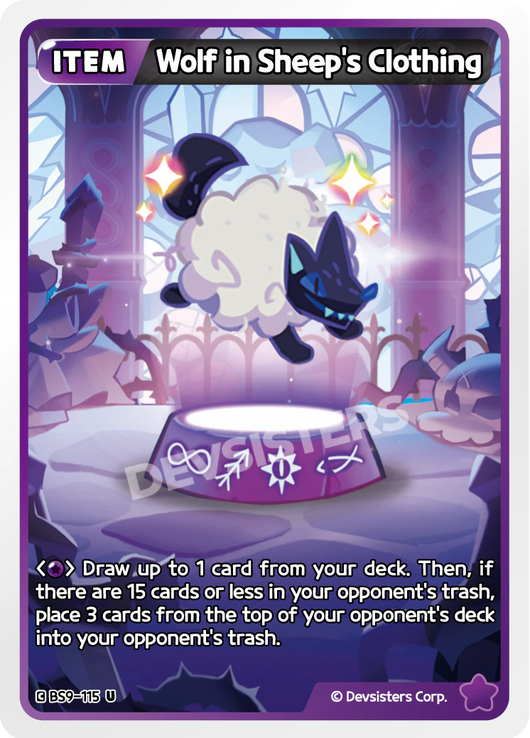 Image for Wolf in Sheep's Clothing (BS9-115) [A Game of Truth and Deceit] - CookieRun: Braverse TCG
