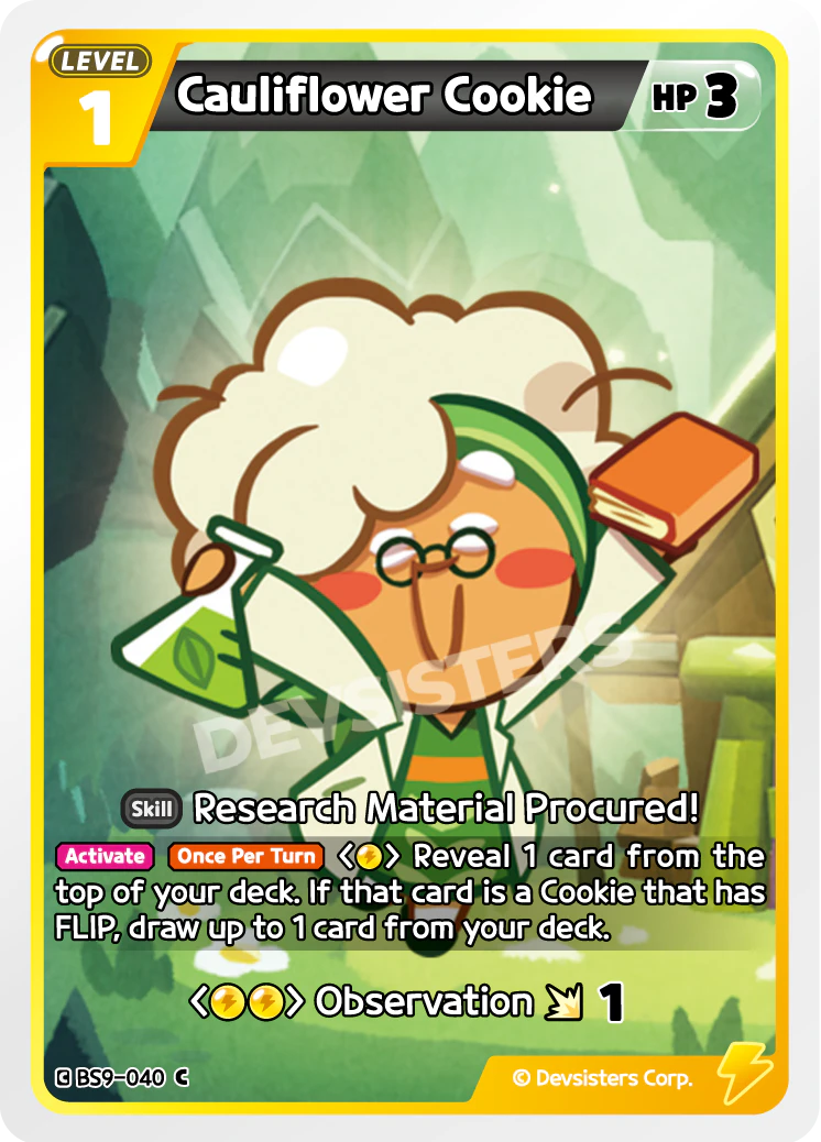 Image for Cauliflower Cookie (BS9-040) [A Game of Truth and Deceit] - CookieRun: Braverse TCG