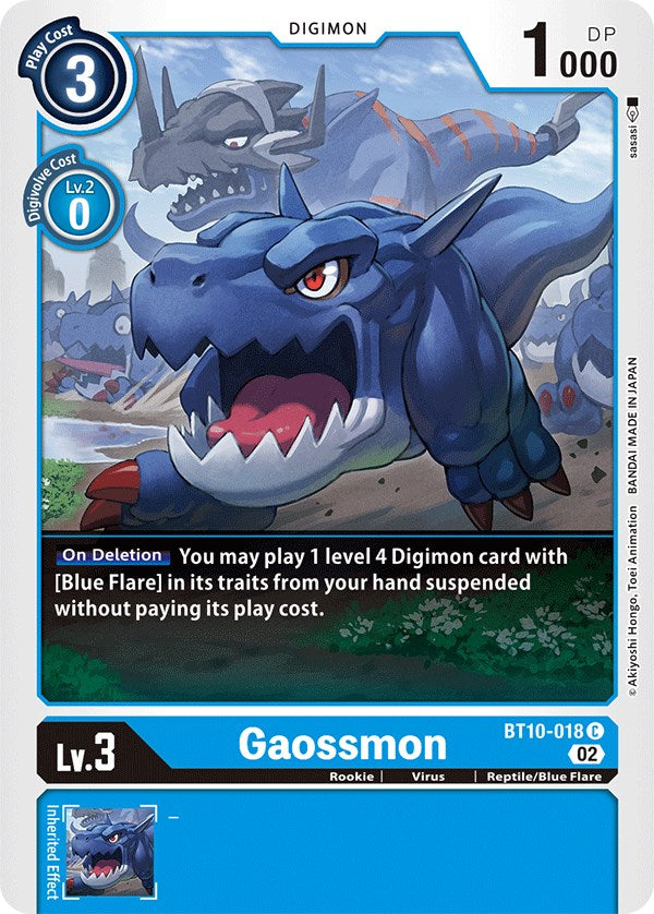 digimon card game bt10 Gaossmon [BT10-018] [Xros Encounter]