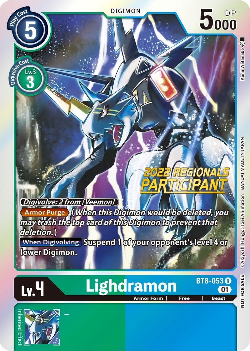 Lighdramon [BT8-053] (2022 Championship Offline Regional) (Online Part