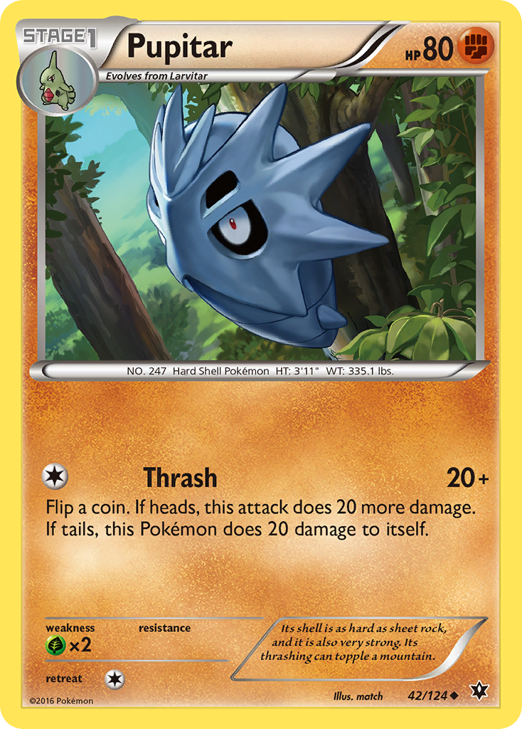 pupitar pokemon card REVERSE HOLO Pupitar 111/193 NM / M Paldea Evolved Scarlet Violet Pokemon Card