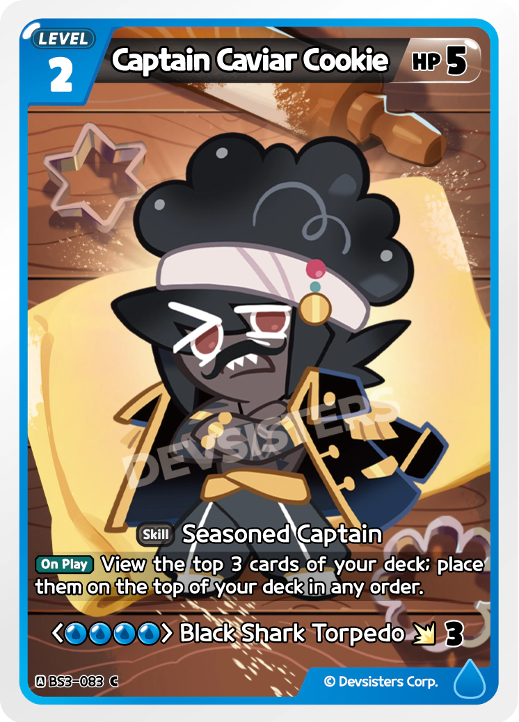 Image for Captain Caviar Cookie (BS3-083) [Age of Heroes and Kingdoms] - CookieRun: Braverse TCG