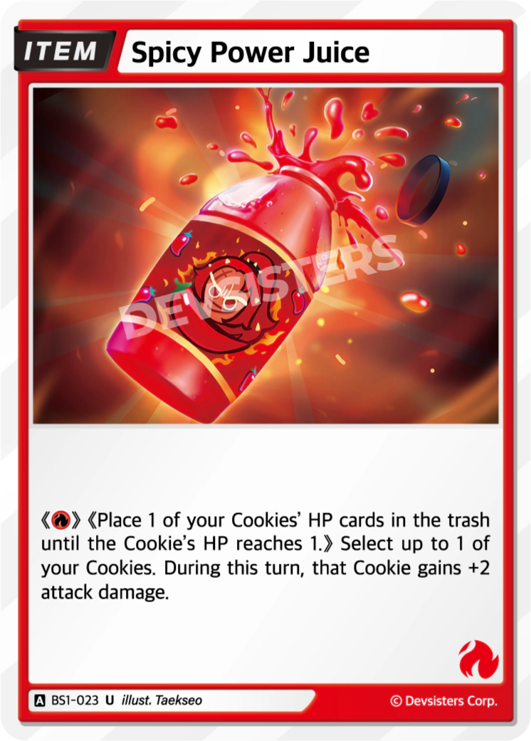 Image for Spicy Power Juice (BS1-023) [BRAVE BEGINNING] - CookieRun: Braverse TCG