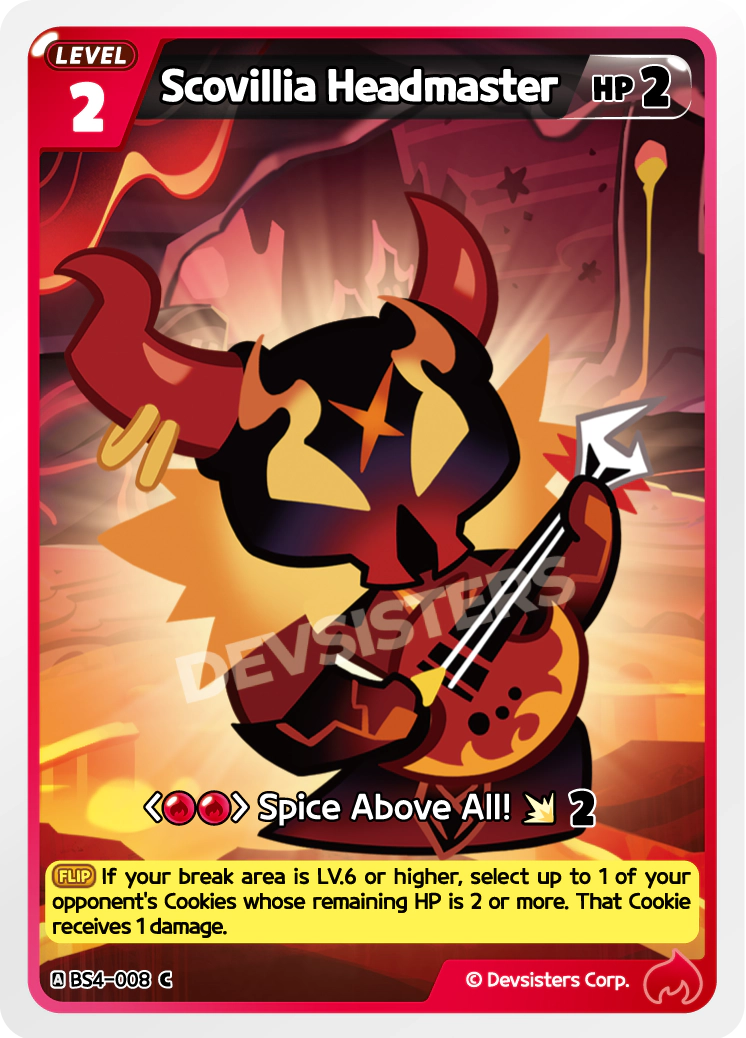 Image for Scovillia Headmaster (BS4-008) [Age of Heroes and Kingdoms] - CookieRun: Braverse TCG