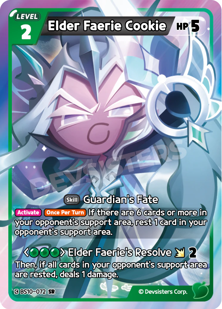 Image for Elder Faerie Cookie (BS10-072) [Paradise of Passion & Sloth / Catacombs of Silence] - CookieRun: Braverse TCG