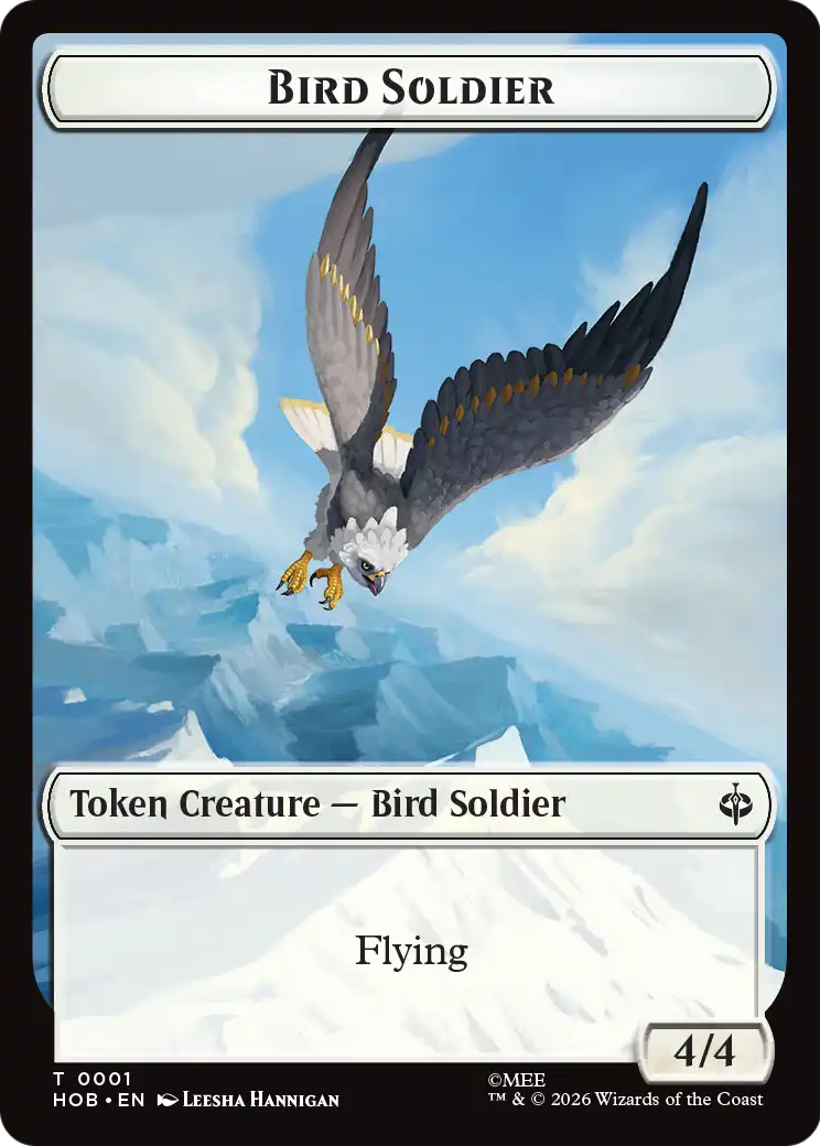 Bird Soldier // Axe Double-Sided Token [The Hobbit Tokens]