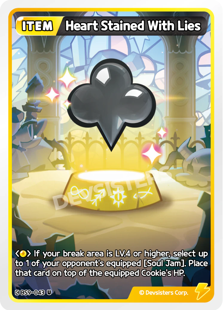 Image for Heart Stained With Lies (BS9-043) [A Game of Truth and Deceit] - CookieRun: Braverse TCG