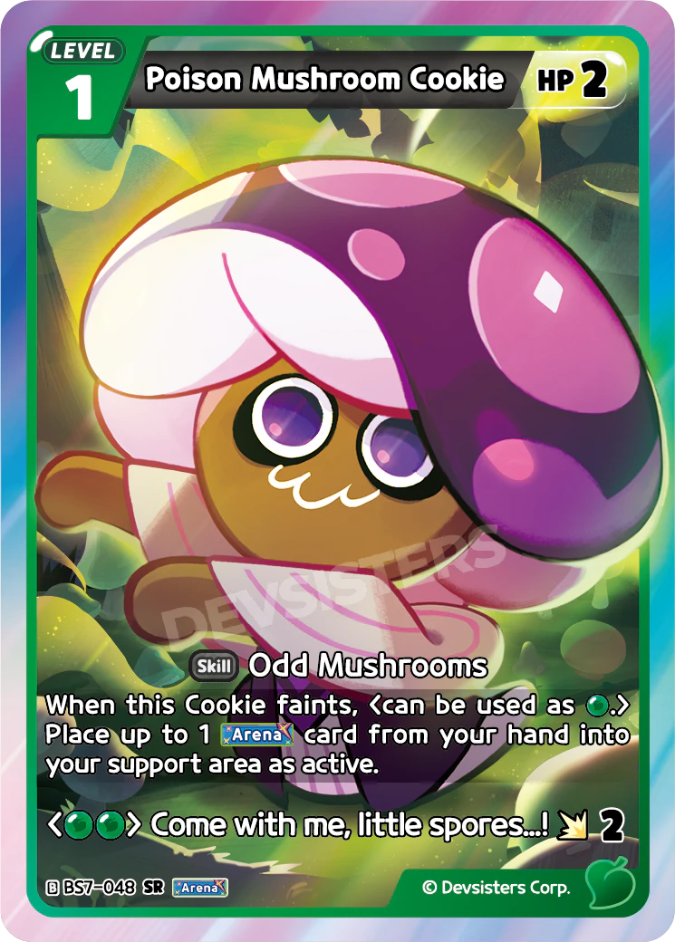 Image for Poison Mushroom Cookie (BS7-048) [Arena of Glory] - CookieRun: Braverse TCG