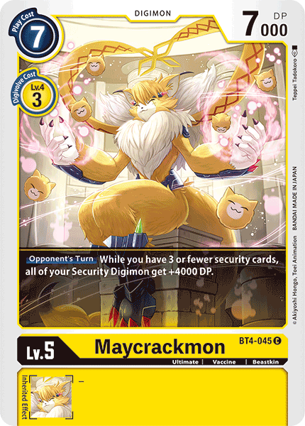 legendary digimon cards Maycrackmon [BT4-045] [Great Legend]