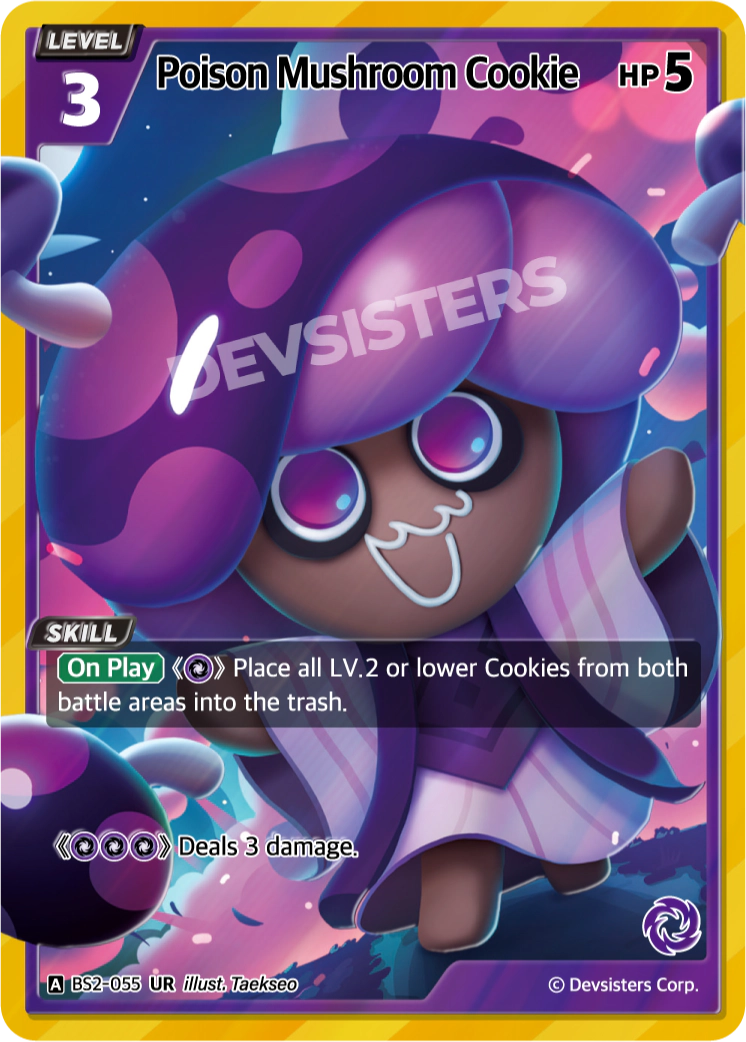 Image for Poison Mushroom Cookie (BS2-055) [BRAVE BEGINNING] - CookieRun: Braverse TCG