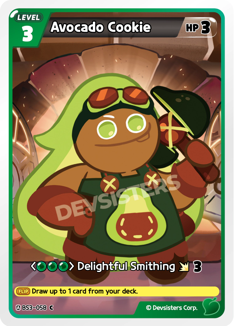 Image for Avocado Cookie (BS3-058) [Age of Heroes and Kingdoms] - CookieRun: Braverse TCG