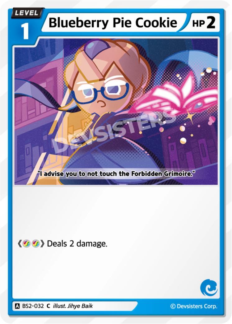 Image for Blueberry Pie Cookie (BS2-032) [BRAVE BEGINNING] - CookieRun: Braverse TCG