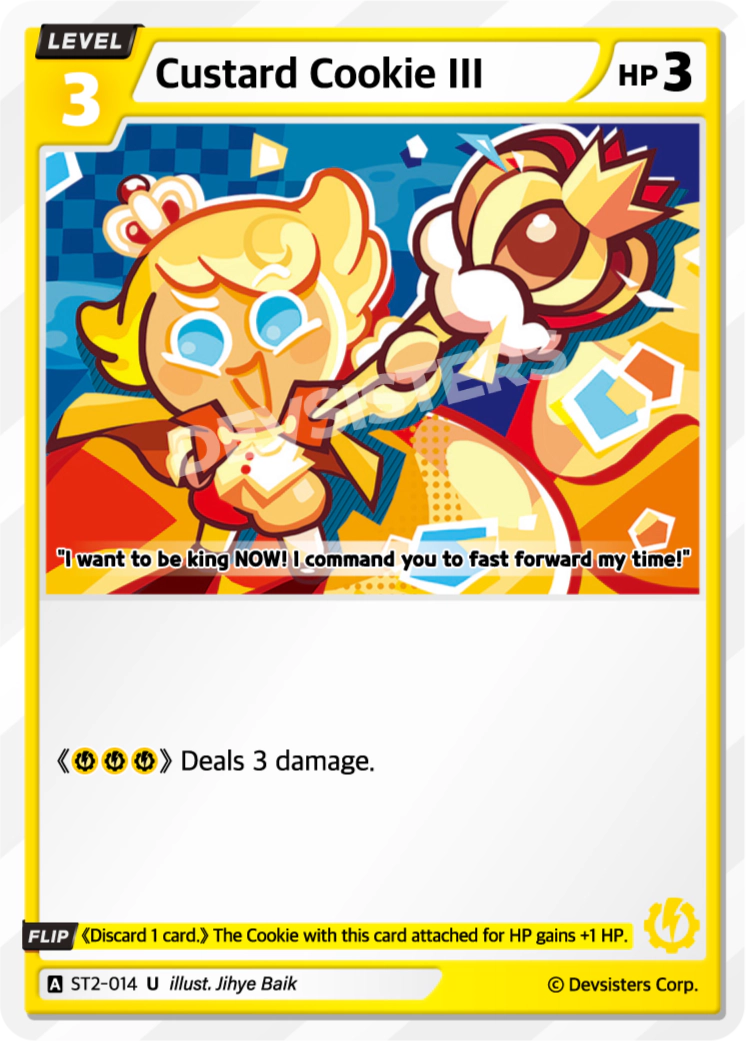 Image for Custard Cookie III (ST2-014) [Starter Deck YELLOW] - CookieRun: Braverse TCG