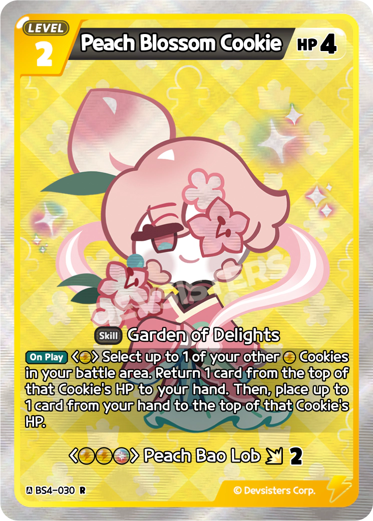 Image for Peach Blossom Cookie (BS4-030) [Age of Heroes and Kingdoms] - CookieRun: Braverse TCG