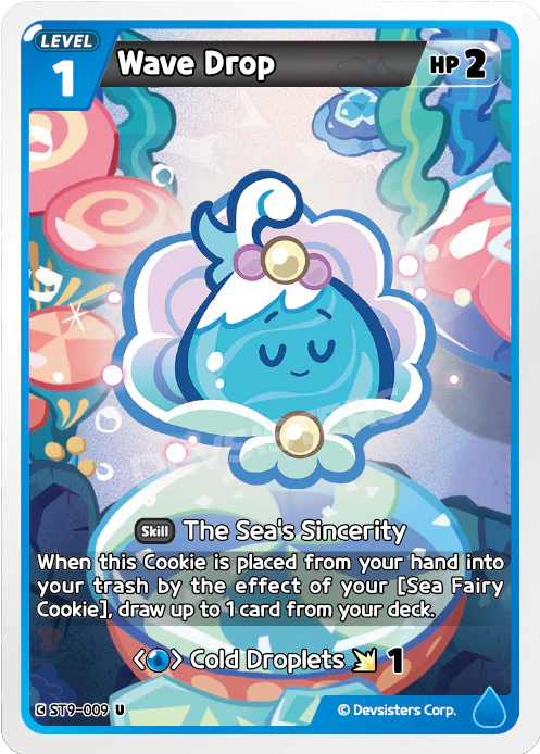 Image for Wave Drop (ST9-009) [Seas of Fate] - CookieRun: Braverse TCG