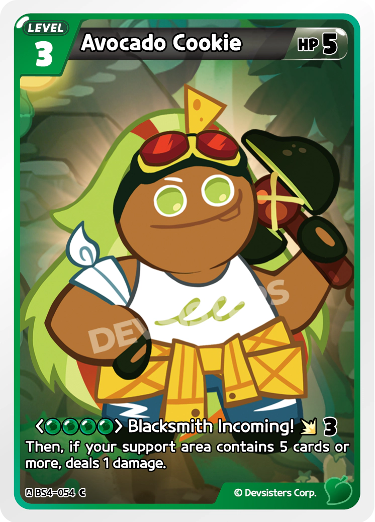 Image for Avocado Cookie (BS4-054) [Age of Heroes and Kingdoms] - CookieRun: Braverse TCG