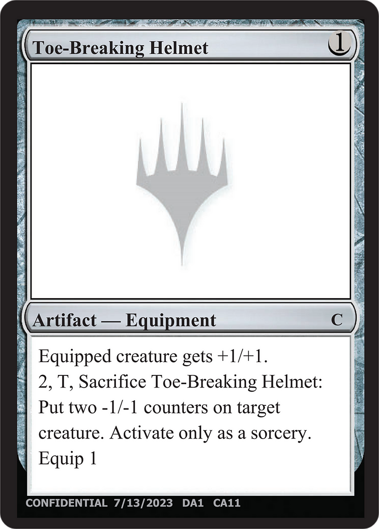 Toe-Breaking Helmet - [Unknown Event]