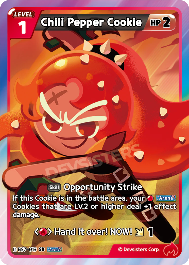Image for Chili Pepper Cookie (BS7-013) [Arena of Glory] - CookieRun: Braverse TCG