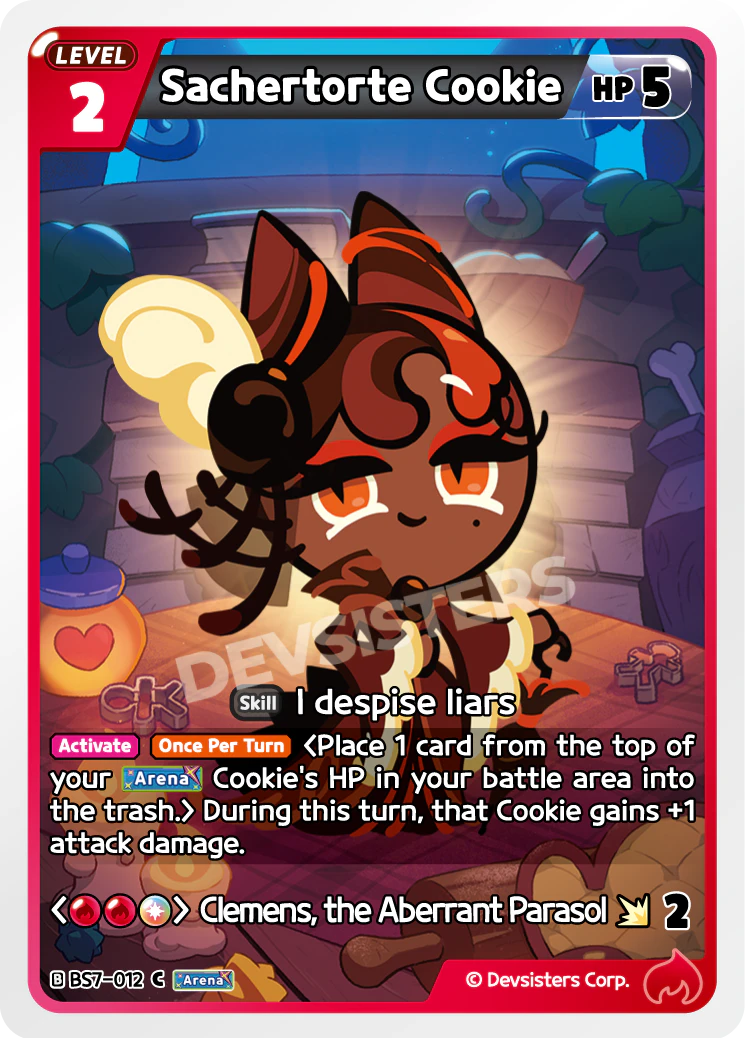 Image for Sachertorte Cookie (BS7-012) [Arena of Glory] - CookieRun: Braverse TCG