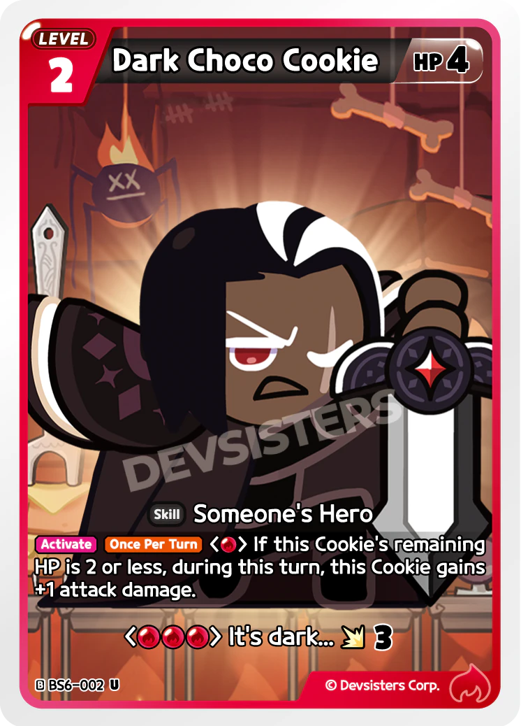 Image for Dark Choco Cookie (BS6-002) [Operation Timeguard] - CookieRun: Braverse TCG