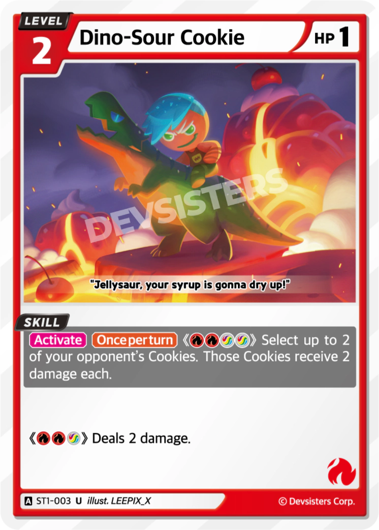 Image for Dino-Sour Cookie (ST1-003) [Starter Deck RED] - CookieRun: Braverse TCG