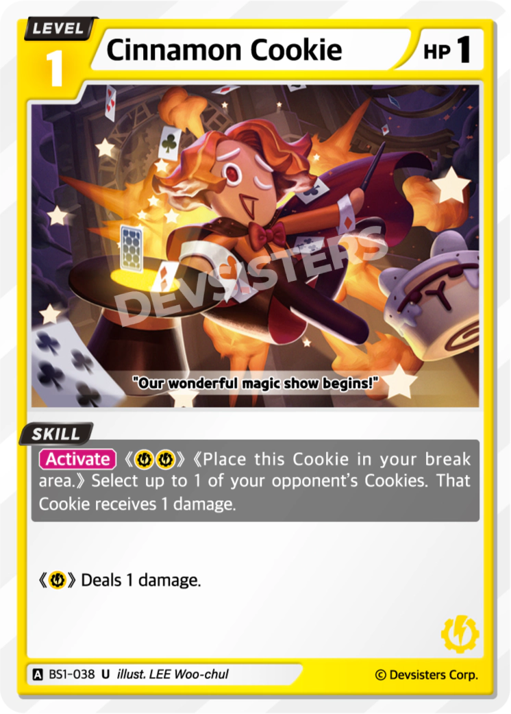 Image for Cinnamon Cookie (BS1-038) [BRAVE BEGINNING] - CookieRun: Braverse TCG