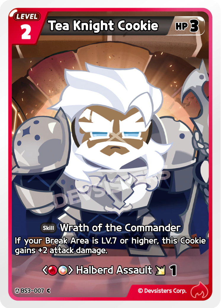 Image for Tea Knight Cookie (BS3-007) [Age of Heroes and Kingdoms] - CookieRun: Braverse TCG