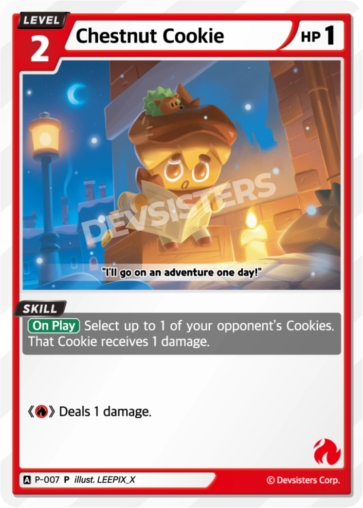 Image for Chestnut Cookie (P-007) [Promotion Card] - CookieRun: Braverse TCG