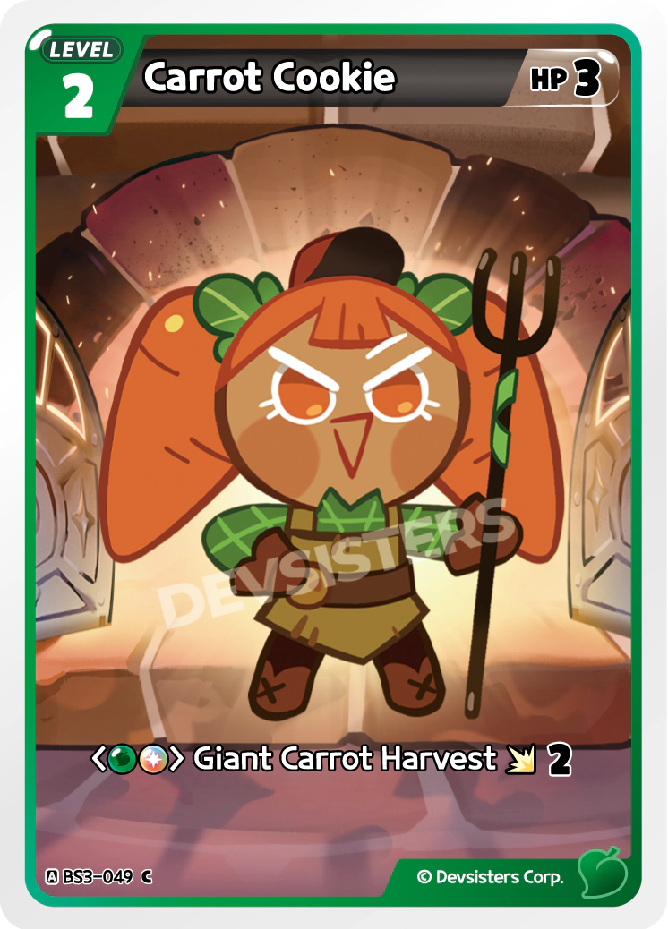 Image for Carrot Cookie (BS3-049) [Age of Heroes and Kingdoms] - CookieRun: Braverse TCG