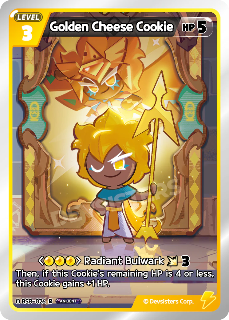 Image for Golden Cheese Cookie (BS8-026) [Land of Fire & Ruin, Realm of Apathy] - CookieRun: Braverse TCG
